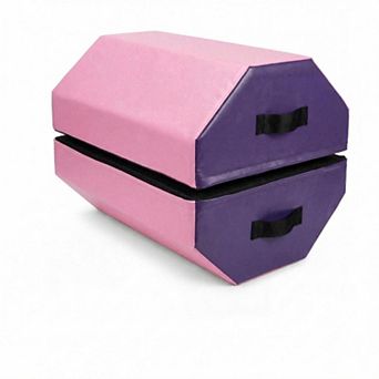 Detachable Octagon Tumbling Mat, Foam Skill Trainer for Kids Cheerleading, Waterproof Cover