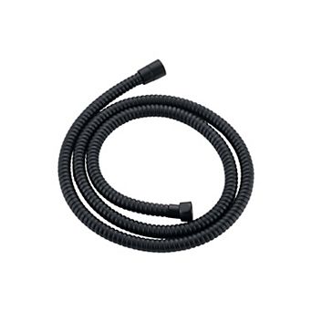 PVC Coated Stainless Steel Shower Hose 59 Inch Anti Rust Chrome Hexagon Fittings Flexible Braided