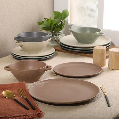 Gibson Elite Clover Hill 12-Piece Stoneware Dinnerware Set