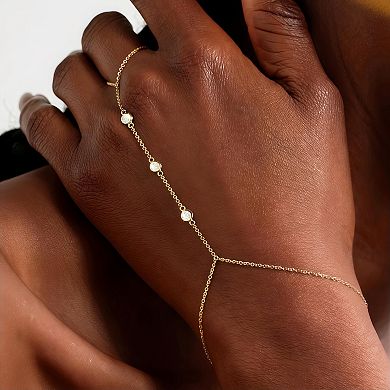 Adjustable Stackable Gold Ring Bracelet