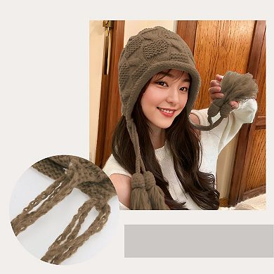 Beanie Hat Tassel for Women Height 10.24" 1 Pc