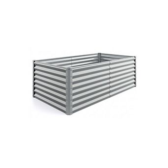 Metal Raised Garden Bed 6 x 3 x 2 Ft Open Bottom Planter Box