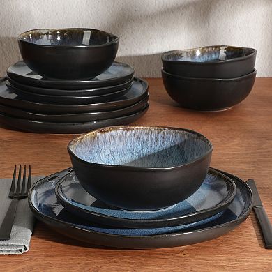 Gibson Elite Nardini 12pc Reactive Glaze Dinnerware Set