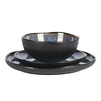 Gibson Elite Nardini 12pc Reactive Glaze Dinnerware Set