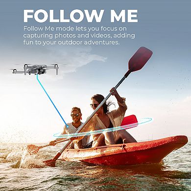 Contixo F21 Pro Foldable Drone, 4.3" Screen Remote, Obstacle Avoidance, Brushless, 2 Batteries