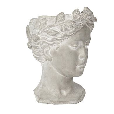 Greek Style Cement Head Planter Indoor Outdoor