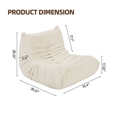 KWPZQEB Caterpillar-Shaped Bean Bag Chair for Home, Apartment, Living Room