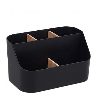 Toothbrush Holder for Bathroom with Dividers and Countertop Storage