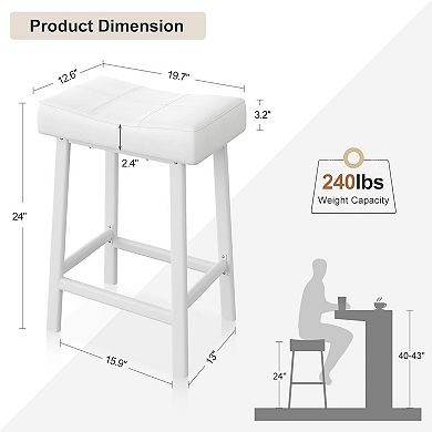 Set of 4 Counter Height Bar Stools