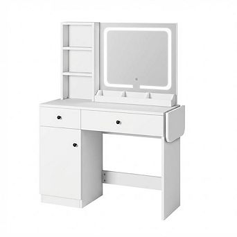 Vanity Desk with Mirror & Light