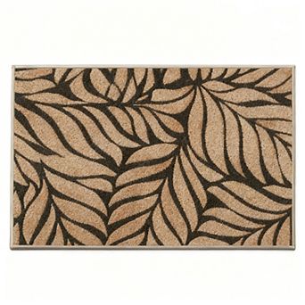 Door Mat Indoor Outdoor 24"x35" Low-Profile Non-Slip Dirt Resistant Absorbent Washable Brown