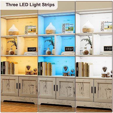 Bookcase Wooden for Bedroom Sturdy Storage Organizer for Books Decor Collection