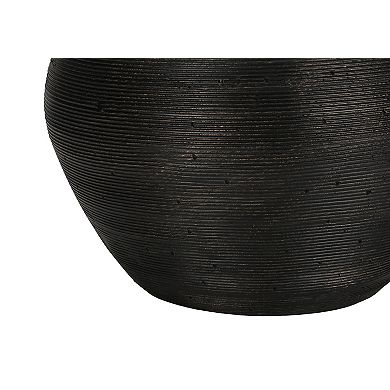 Lighting Table Lamp Black Concrete Ivory Cream Shade Contemporary