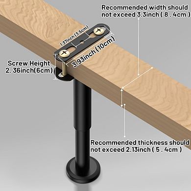 Great Ambitions Adjustable Bed Legs 7.08-12.6", Heavy Duty Metal Support for Frame/Center Slat,4 Pcs