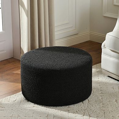 Modern Round Upholstered Ottoman