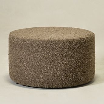 Modern Round Upholstered Ottoman
