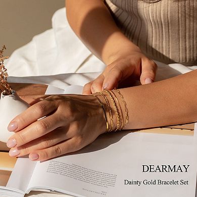 Gold-Plated Bracelet Set