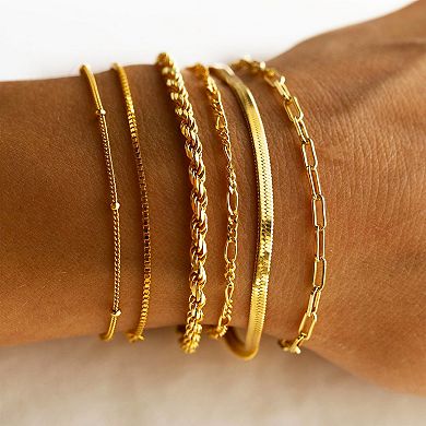 Gold-Plated Bracelet Set