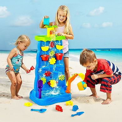 Sand and Water Play Table for Kid's Ages 3+ with Motor Skill Activities