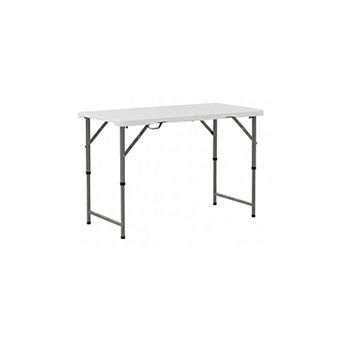 Portable Folding Camping Table 4 Ft Adjustable Height HDPE Picnic Table