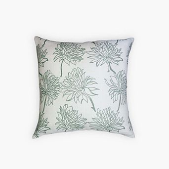 Dahlia Pure Linen Throw Pillow Cover