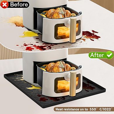 Zoulao Silicone Heat Resistant Mat for Air Fryer, 18x15", Countertop Protector.