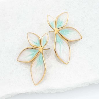 Flourish Mint Leaf Earrings