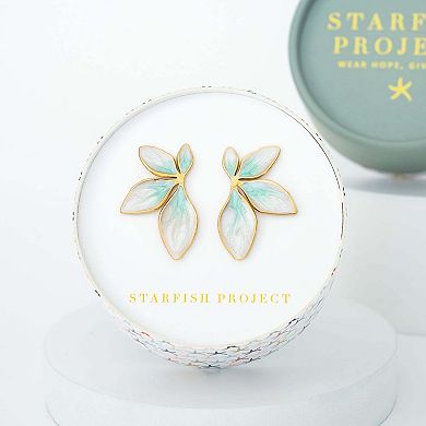 Flourish Mint Leaf Earrings