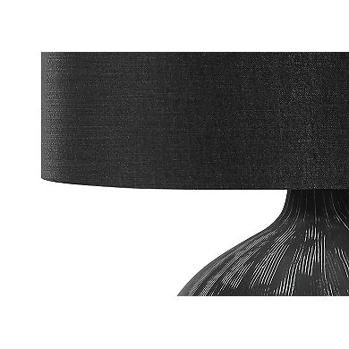 Lighting Table Lamp Black Ceramic Black Shade Contemporary