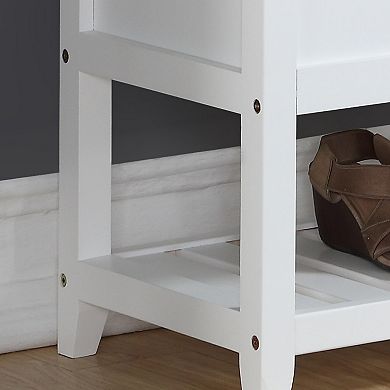 Shoe Storage Bench with Hidden Compartment, Ideal for Entryway Hallway, for Families & Small Spaces