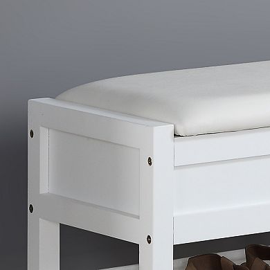 Shoe Storage Bench with Hidden Compartment, Ideal for Entryway Hallway, for Families & Small Spaces