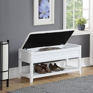 Shoe Storage Bench with Hidden Compartment, Ideal for Entryway Hallway, for Families & Small Spaces