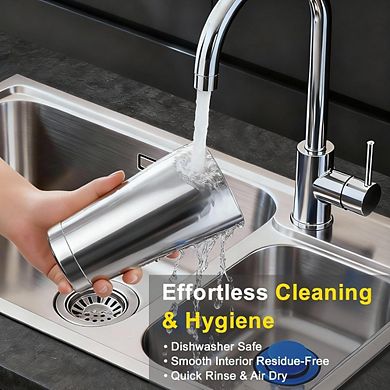 Zoulao Professional 2-Piece Boston Shaker Set, 18oz & 28oz Stainless Steel, Leak-Proof Base