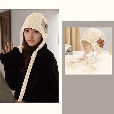 Beanie Hat Tassel for Women Height 9.06" 1 Pc
