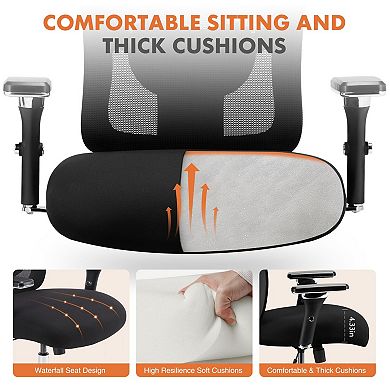 YIORTWO Big & Tall Ergonomic Office Chair 500 lbs, Heavy Duty Mesh Desk Chair with Lumbar Support