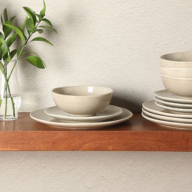 Gibson Elite Sandy Pines 12pc Reactive Glaze Dinnerware Set