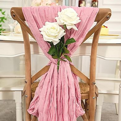 Cheesecloth Table Runner Rustic Gauze Soft Sheer Fabric