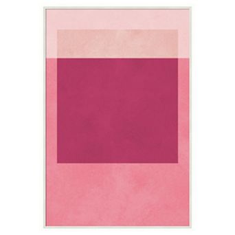 Amanti Art Framed Fabric Pinboard, Overlapping geometry 12 Printed Bulletin Board