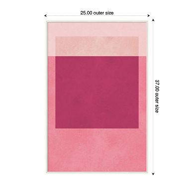 Amanti Art Framed Fabric Pinboard, Overlapping geometry 12 Printed Bulletin Board
