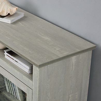 Trikiousd Contemporary TV Media Stand with Open & Closed Storage for TVs Up to 65"