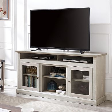 Trikiousd Contemporary TV Media Stand with Open & Closed Storage for TVs Up to 65"
