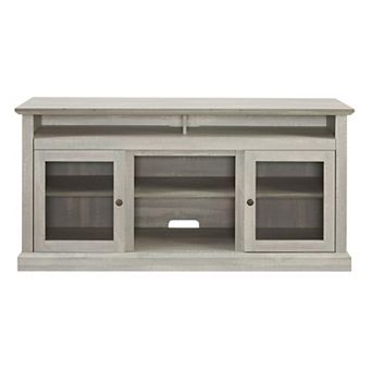 Trikiousd Contemporary TV Media Stand with Open & Closed Storage for TVs Up to 65"