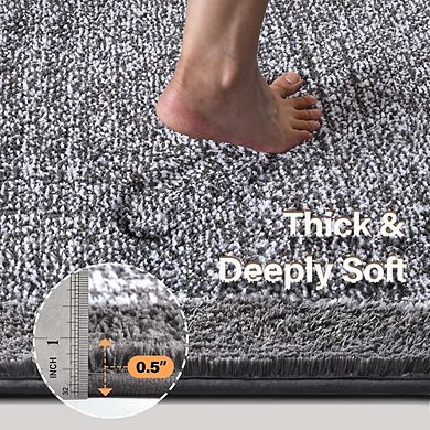 Bathroom Rug, Soft Absorbent, Non-Slip Quick-Dry Bath Mat