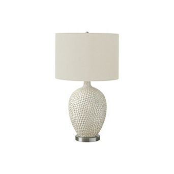 Lighting Table Lamp Cream Ceramic Ivory Cream Shade Contemporary