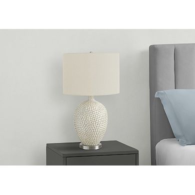 Lighting Table Lamp Cream Ceramic Ivory Cream Shade Contemporary