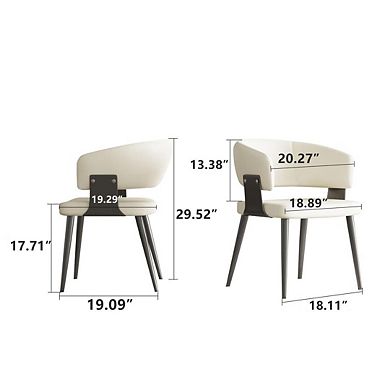 Modern 2 Piece Chair Set Versatile And Elegant Chairs For Home And Office(Set of 2)