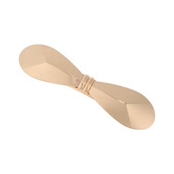 Bow Tie Shape Hair Clips for Home Gold Tone 1 pc