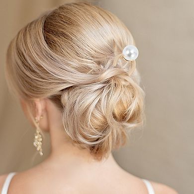 4.33"x1.06" U-shaped Decorative Hairpin for Women 1 Pc