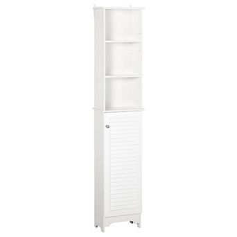 Storage Cabinet with Shelves, Narrow Cabinet for Bathroom or Bedroom