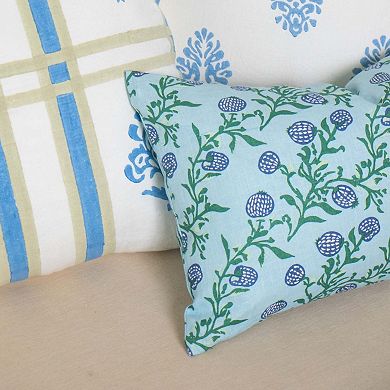 Rasa Lumbar Pure Linen Throw Pillow Cover